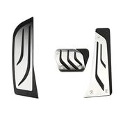 RHD Footrest Pedal Pad Cover For BMW F20 F30 F31 316i 320i 328i 1 3 4 Series Sport Gas Brake Foot Pedal Cover Rest Pedals Kit Car Foot Pedals Pedal Foot Treadle Pad(AT with Rest)