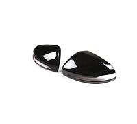 RHD LHD 2 Pcs Rearview Mirror Cap Cover Trim For Mercedes For Benz C W205 E W213 GLC-Class X253 S Class W222 Accessories MTVTFECEWG(Black,LHD)