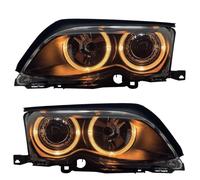 RHD LHD Projector Headlights Pair Halo For BMW 3 Series E46 Saloon 01-05