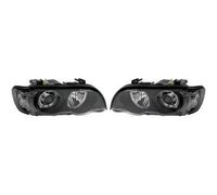 RHD LHD Xenon Headlight Pair Angel Eyes Clear Black D2S H7 BMW X5 E53 99-03