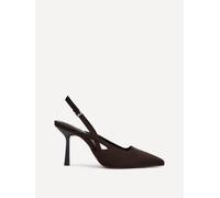 Rhea Brown Scuba Sling Back Court Heels Linzi Brown 3-Standard Fit