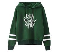 Rhea Ripley Fashion Men's Hoodie Casual Loose Tracksuit (Green,4XL)