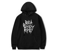 Rhea Ripley Print Fashion Men's Hoodie Casual Loose Hoodie Street (Black,XL)