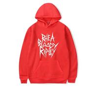 Rhea Ripley Print Fashion Men's Hoodie Casual Loose Hoodie Street (Red,3XL)