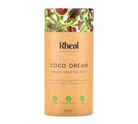 Rheal Coco Dream, 180g (30 Servings), Organic Hot Chocolate Powder with Reishi Mushroom & Peruvian Cacao, Low Sugar Bedtime Drink to Relax & Unwind, Natural Ingredients, Vegan