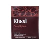 Rheal Coco Dream - 90g, Organic Mushroom Hot Chocolate with Reishi Mushroom & Raw Peruvian Cacao, Bedtime Drink to Relax & Unwind, Low Sugar, Vegan (15 Servings)