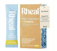 Rheal Hydration + Creatine Sachets, 7 Day Trial Pack, Ready to Mix, Sugar Free Electrolytes & Vitamins, Daily Hydration, Energy, Focus, Performance & Recovery - Lemon & Lime
