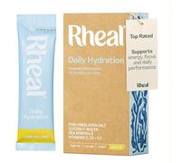 Rheal Hydration Sachets, 7 Day Trial Pack, Ready to Mix, Essential Electrolytes & Vitamin Drink Powder, Sugar Free, Daily Hydration, Energy, Focus, Recovery & Reduced Fatigue - Lemon & Lime