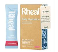 Rheal Hydration Sachets, 7 Day Trial Pack, Ready to Mix, Essential Electrolytes & Vitamin Drink Powder, Sugar Free, Daily Hydration, Energy, Focus, Recovery & Reduced Fatigue -Raspberry