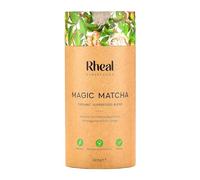 Rheal Magic Matcha, 120g (60 Servings), Organic Ceremonial Grade Japanese Matcha Green Tea Powder, With Lion’s Mane Mushroom & Ashwagandha, Vegan Superfood for Focus & Energy