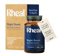 Rheal Night Reset - 90 Magnesium Capsules, Sleep Focused Formula with Magnesium Bisglycinate, Saffron, L-Theanine & Chamomile to Support Relaxation & Restful Sleep (30 Servings)