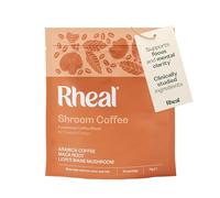 Rheal Shroom Coffee 75g | Organic low-caffeine mushroom coffee with Lion's Mane, Maca and Arabica to support calm energy, focus and productivity