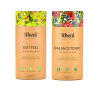 Rheal Superfoods Most Loved Bundle - Balance Tonic & Gut Feel Superfood Powder Duo, Complete Daily Wellness Routine, Gut Health & Hormonal Balance Support, Plant-Based, 30 Servings Each
