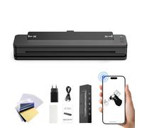 RHEIN Tattoo Stencil Printer Thermal Printer Wireless Mini 2500mAh Printer 10pcs Free Transfer Paper 10PCS Cleaning Fabrics for Tattoo Artists & Beginners Compatible with Smartphone & Pc T106Z-US