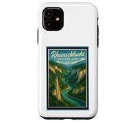 Rheinschlucht Swiss Grand Canyon Switzerland Vintage Graphic Case for iPhone 11