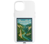 Rheinschlucht Swiss Grand Canyon Switzerland Vintage Graphic Case for iPhone 15 Plus