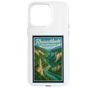 Rheinschlucht Swiss Grand Canyon Switzerland Vintage Graphic Case for iPhone 15 Pro Max