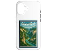 Rheinschlucht Swiss Grand Canyon Switzerland Vintage Graphic Case for iPhone 16