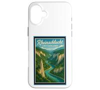 Rheinschlucht Swiss Grand Canyon Switzerland Vintage Graphic Case for iPhone 16 Plus