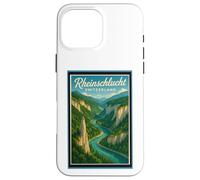 Rheinschlucht Swiss Grand Canyon Switzerland Vintage Graphic Case for iPhone 16 Pro Max