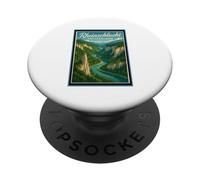 Rheinschlucht Swiss Grand Canyon Switzerland Vintage Graphic PopSockets Adhesive PopGrip