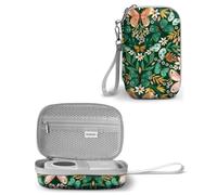 RHEMEL Label Maker Case, EVA Travel Case with Designed Pattern, Compatible with D30, P21, E10, D110 Label Makers (Box Only), Butterflies