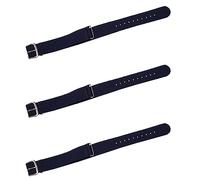 Rheross 3 Pcs 18mm Nylon Watch Band Drawstring Bracelet Strap Watch Strap Dark Blue