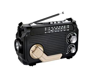 Rheross Radio Hand Crank Power Generation Solar Charging Random Color Three-Band Bluetooth Card MP3 Multifunction Play Radio