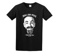 Rhett Men's Charles Manson Fuuuuuuuck You All Blood Vintage Tattoo Fucking Murder Hippy 22 Short Sleeve T-Shirt M Black