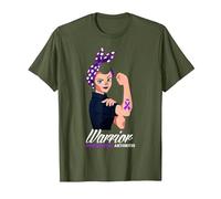 Rheumatoid Arthritis Awareness Rheumatoid Arthritis Warrior T-Shirt, Men, Olive Green, 3X-Large
