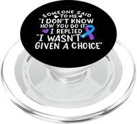 Rheumatoid Arthritis Awareness Warrior Support Ribbon PopSockets PopGrip for MagSafe