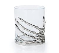 RHFF Halloween Skull Wine Glass, Skeleton Ghost Hand Wine Glass, Halloween Drinking Glasses, Skeleton Hand Goblet, Hotel Family Halloween Party Favors for Adults (D)