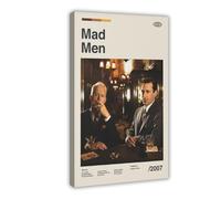 RHFWEC Don Draper Mad Men Poster Canvas Poster Wall Art Decor Print Picture Paintings for Living Room Bedroom Decoration 16x24inch(40x60cm)