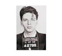 RHFWEC Frank Sinatra Mugshot Canvas Poster Wall Art Decor Print Picture Paintings for Living Room Bedroom Decoration 12x18inch(30x45cm)