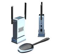 Rhghfujhgy 1Set Wireless Same Screen Device 4K VGA Converter Adapter Support 2.4/5GHz Plastic