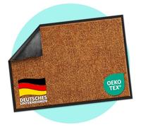 Rhine Dirt Trapper Mat Washable and Extra Powerful Doormat with Non-Slip Backing Door Mat in Various Sizes and Colours, Polyamide, Sudan Brown/Braun, 90 x 120 cm