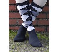 Rhinegold Womens Horse Riding Socks with Reinforced Cushioned Soles - Black/Grey - Equestrian Knee High Socks for Women - Ladies Knee Length Socks with Hygenic Antimicrobial Properties