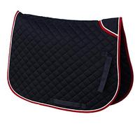 Rhinegold 0 Rhinegold Twin Bound - Full Navy Saddle Cloth, Navy, Full UK