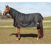 Rhinegold Aspen Outdoor Rug - Heavyweight 350gsm Polyfill, Black, 6'0"