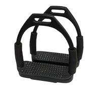 Rhinegold Black Flexi Stirrup Irons - 5.1/2