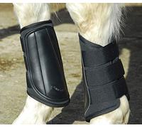 Rhinegold Breathable Neoprene Brushing Boots in Black Full, Black