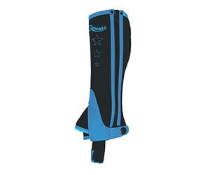 Rhinegold CHILDREN’S HALF CHAPS - Synthetic Horse Riding Gaiters with Elasticated Fit, Durable Zip & Sparkly Star Design - Pony & Equestrian Wear - Pink or Blue - Sizes M, L, XL