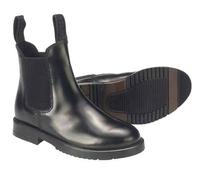 Rhinegold Childrens Classic Leather Jodhpur Boots Black 2