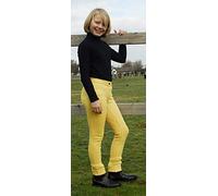 Rhinegold Childrens Jodhpurs -28-Canary