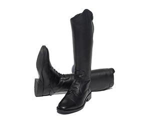 Rhinegold Childs Luxus Long Leather Riding Boot-Wide Leg-5