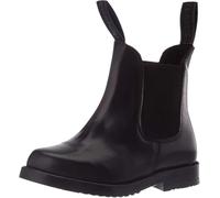 Rhinegold Childs Young Rider COMFEY CLASSIC LEATHER JODHPUR BOOTS - Traditional Horse Riding Boots - No Zip, Easy On/Off, Elastic Sides, Girls and Boys Equestrian Ankle Boots, Black or Brown