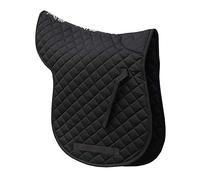 Rhinegold Cotton Quilted Numnah - Cob - Black