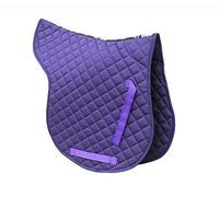 Rhinegold Cotton Quilted Numnah - Cob - Purple