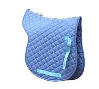 Rhinegold Cotton Quilted Numnah - Cob - Sky Blue