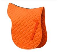Rhinegold Cotton Quilted Numnah, Cob, Tangerine